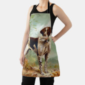 Jägerhund mit Vogel im Mund Schürze (InSitu)