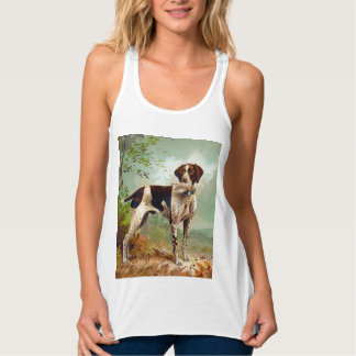 Jägerhund mit Vogel im Mund Tank Top