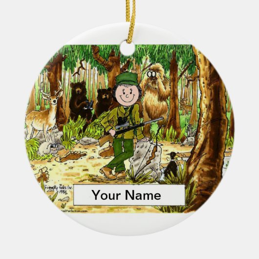 Jägerin Keramikornament (Vorne)