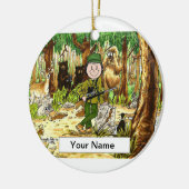 Jägerin Keramikornament (Links)