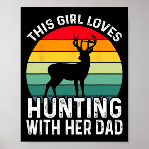 Jägerin mit ihrem Vater Vatertag 1 Poster