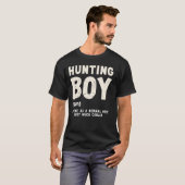 Jägerjunge Definition Lustig Bock Hirsch Jäger Wit T-Shirt (Vorne ganz)