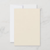 Jägerliebvögel Hochzeit RSVP - Graugelb Karte (Rückseite)