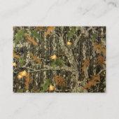 Jägers Camouflage Business Cards Visitenkarte (Rückseite)
