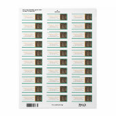 Jägers Camouflage Chic Wedding Return Label (Vorne)