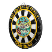 Jägers flatternde Wasservöllchenmauer Kunst Dartscheibe (Vorderseite rechts)