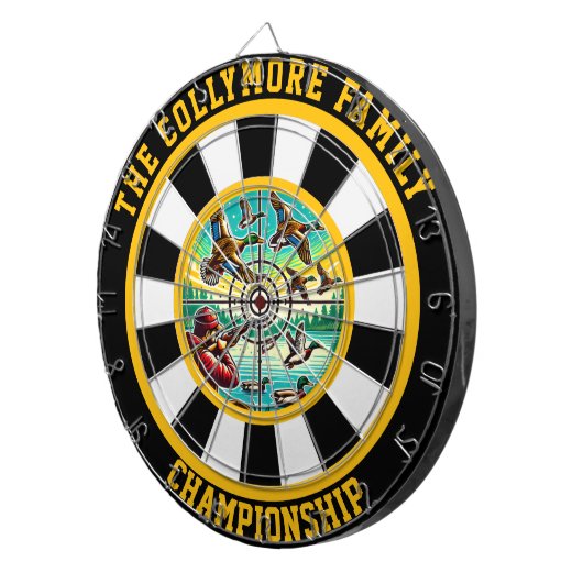 Jägers flatternde Wasservöllchenmauer Kunst Dartscheibe (Vorderseite rechts)