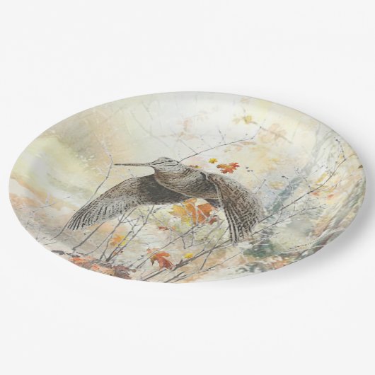 Jägersaison Pappteller (Schrägansicht)