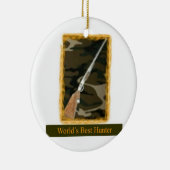 Jägerverzierung Keramikornament (Rechts)