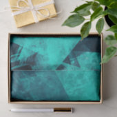 Jagged Blue Abstrakt Seidenpapier (Geschenk)