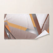 Jagged Edge Concentric Earth Tone Ombre Art Badhandtuch Set (Handtuch)
