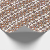 Jagged Edge Concentric Earth Tone Ombre Art Geschenkpapier (Ecke)