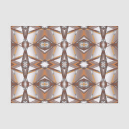 Jagged Edge Concentric Earth Tone Ombre Art Seidenpapier