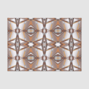 Jagged Edge Concentric Earth Tone Ombre Art Seidenpapier