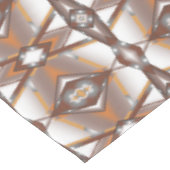 Jagged Edge Concentric Earth Tone Ombre Art Tischdecke (Schrägansicht)