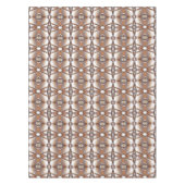 Jagged Edge Concentric Earth Tone Ombre Art Tischdecke (Vorderseite)