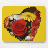 Jagged Eged Heart Bouquet Mousepad (Vorne)