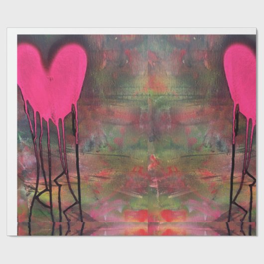 Jagged Liebe Wrapping Paper von HAS Jewels Geschenkpapier (Flach)