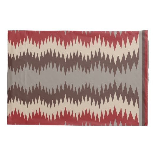 Jagged Navajo Design Pillowcase Kissenbezug (Rückseite)