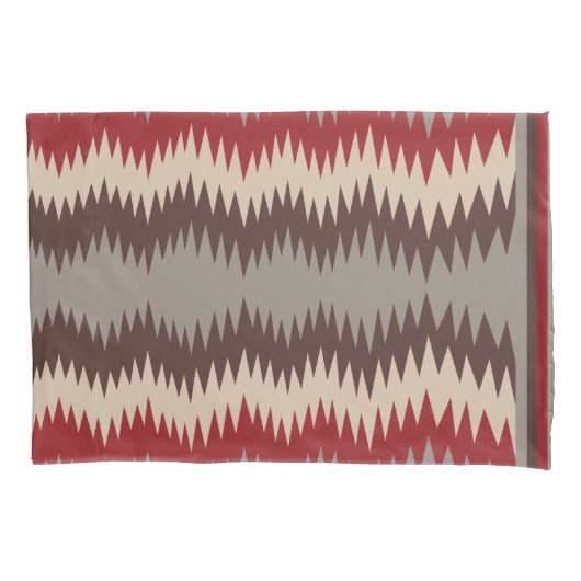 Jagged Navajo Design Pillowcase Kissenbezug (Vorderseite)