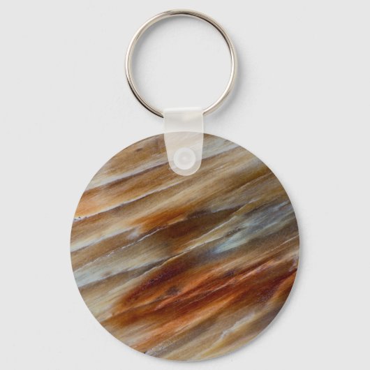 Jagged Petrified Wood Schlüsselanhänger (Vorderseite)