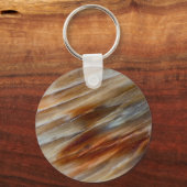 Jagged Petrified Wood Schlüsselanhänger (Vorderseite)
