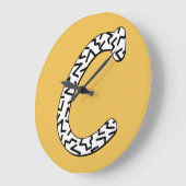 Jaggy C Große Wanduhr (Winkel)