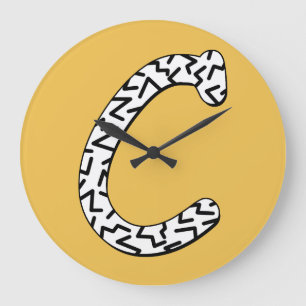 Jaggy C Große Wanduhr