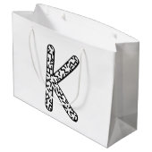 Jaggy K Große Geschenktüte (Rückseite Schrägansicht)