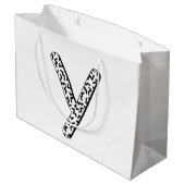 Jaggy Y Große Geschenktüte (Rückseite Schrägansicht)