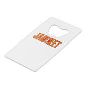 Jagmeet Orange Bold Text Kanadische Flaggenfarbe Geldbeutel Flaschenöffner (Rückseite Schrägansicht)