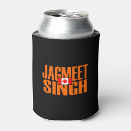 Jagmeet Singh Orange Blocktext Kanadische Flagge Dosenkühler