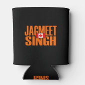 Jagmeet Singh Orange Blocktext Kanadische Flagge Dosenkühler (Rückseite)