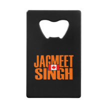 Jagmeet Singh Orange Blocktext Kanadische Flagge