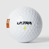 Jagmeet Singh Orange Blocktext Kanadische Flagge Golfball (Logo)