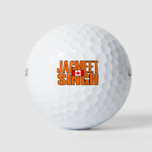 Jagmeet Singh Orange Blocktext Kanadische Flagge