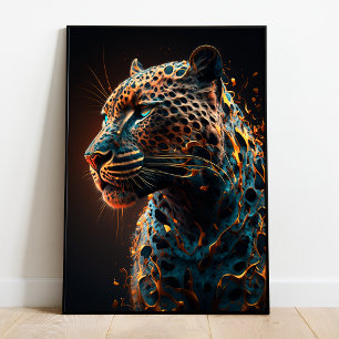 Jaguar Abstrakt Wall Art Poster