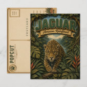 Jaguar Amazonas-Regenwald POPCUT Postkarte (Vorne/Hinten)