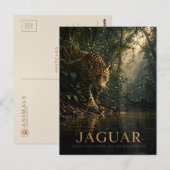 Jaguar Amazonas-Regenwald TIERE Postkarte (Vorne/Hinten)