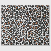 Jaguar Animal Print Wrapping Paper Geschenkpapier (Flach)