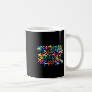 Jaguar Autismus Aufklärung Monat Autistische Farbe Kaffeetasse