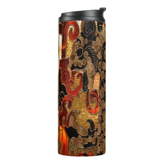 Jaguar AZTEC 3D Foil Red & Gold Thermosbecher (Nach links gedreht)