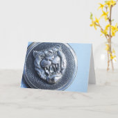 Jaguar badge greeting card karte (Gelbe Blume)