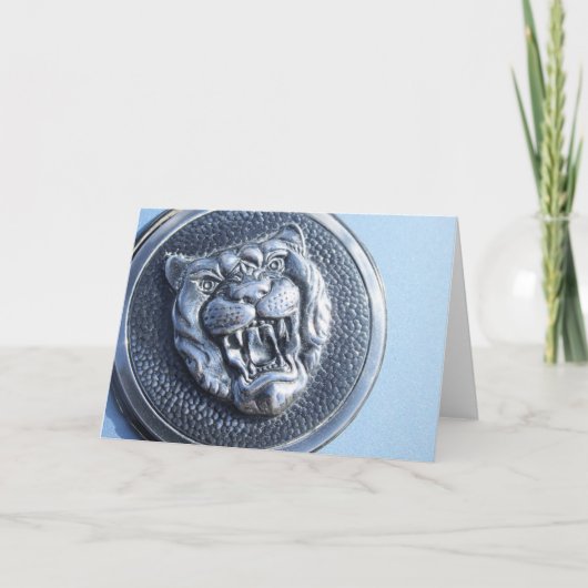 Jaguar badge greeting card karte (Vorderseite)