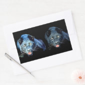 Jaguar - Black Panther Rectangle Stickers (Umschlag)