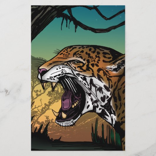 Jaguar Briefpapier (Vorderseite)