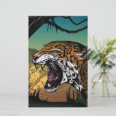 Jaguar Briefpapier (Stehend Vorderseite)