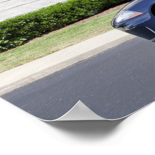 Jaguar Car Poster (Ecke)