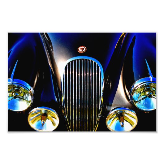 Jaguar Classic Motor Car Fotodruck (Vorne)