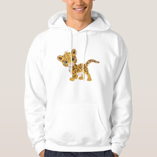 Jaguar Cub Mens Hoodie (Vorderseite)